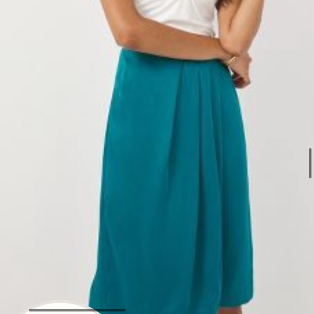 Turquoise Midi Skirt by Anthropologie